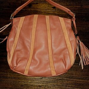 Aimee Kestenberg Terracotta and Tan Hobo Bag